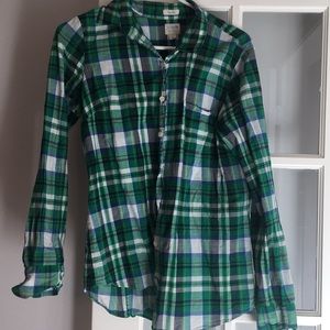Jcrew plaid button down shirt